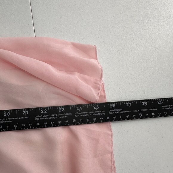 Shein Pink Off-Shoulder Smocked Mini Dress Lace Trim Sleeve Peasant Fairy Medium - Picture 3 of 11